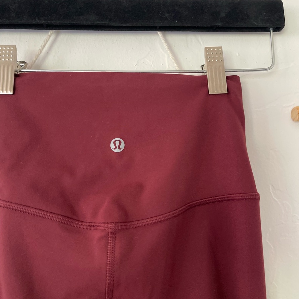 Lululemon Align maroon leggings - Picture 4 of 9
